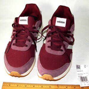 Adidas Run 60s 4.0 Men's Shoes SNEAKERS Size 10.5, Maroon Silver, Retro NWT
